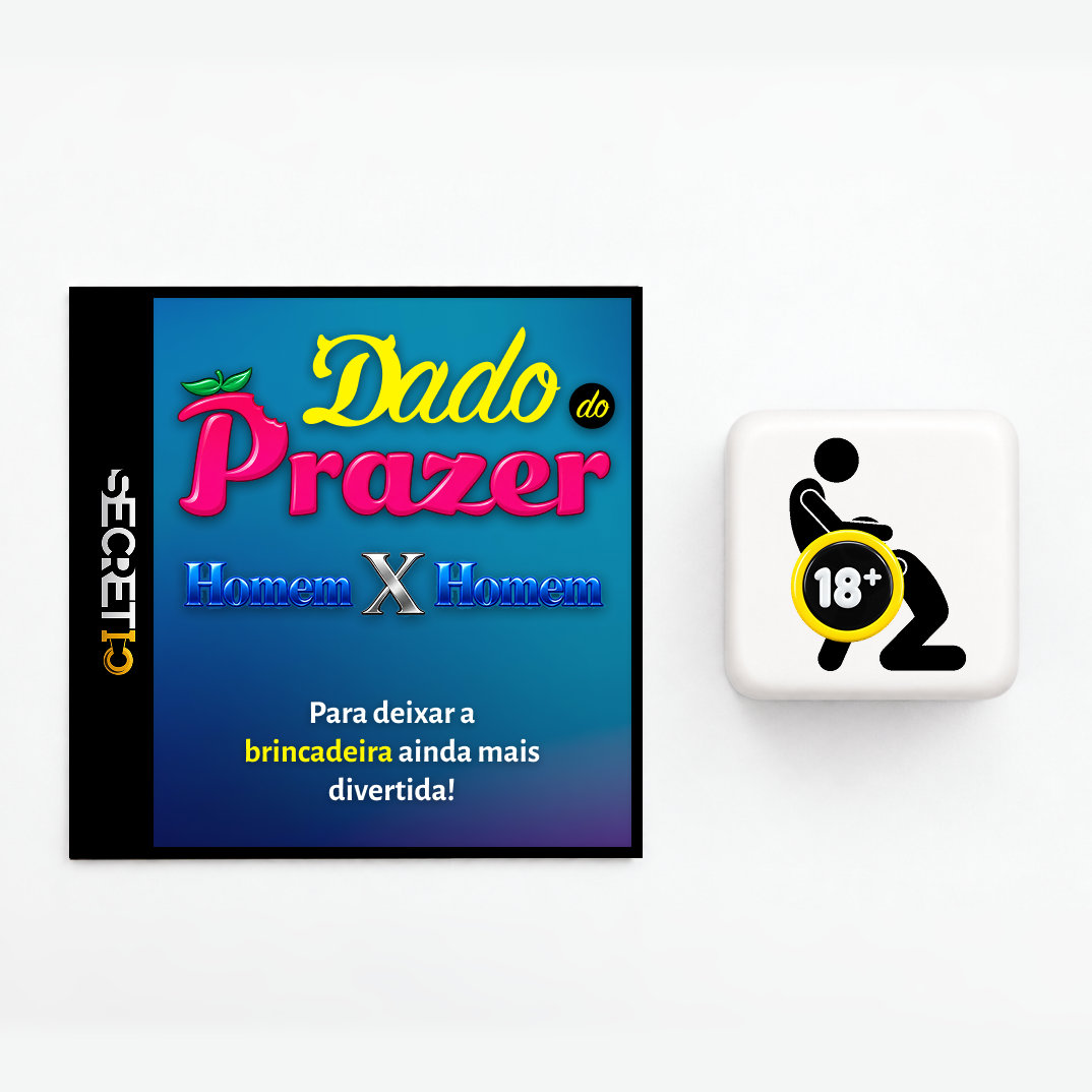 Jogo de Dado Erótico - Dado do Prazer (Homem x Homem)
