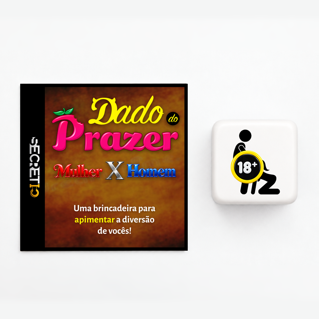 Jogo de Dado Erótico - Dado do Prazer (Mulher x Homem)